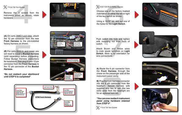 club car precedent turn signal Instruction