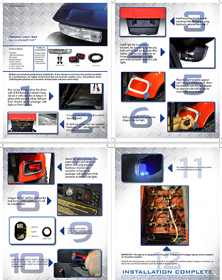 lights for ezgo golf cart Instruction