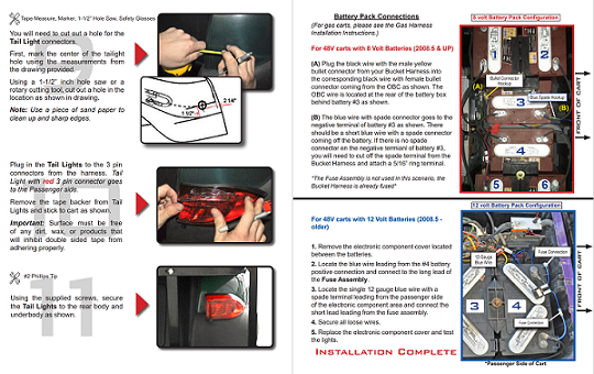 led light kit club car precedent Instruction