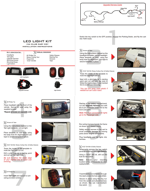 club car ds light kit Instruction