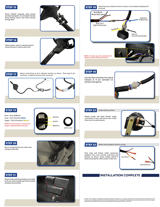 yamaha drive headlight kit Instruction